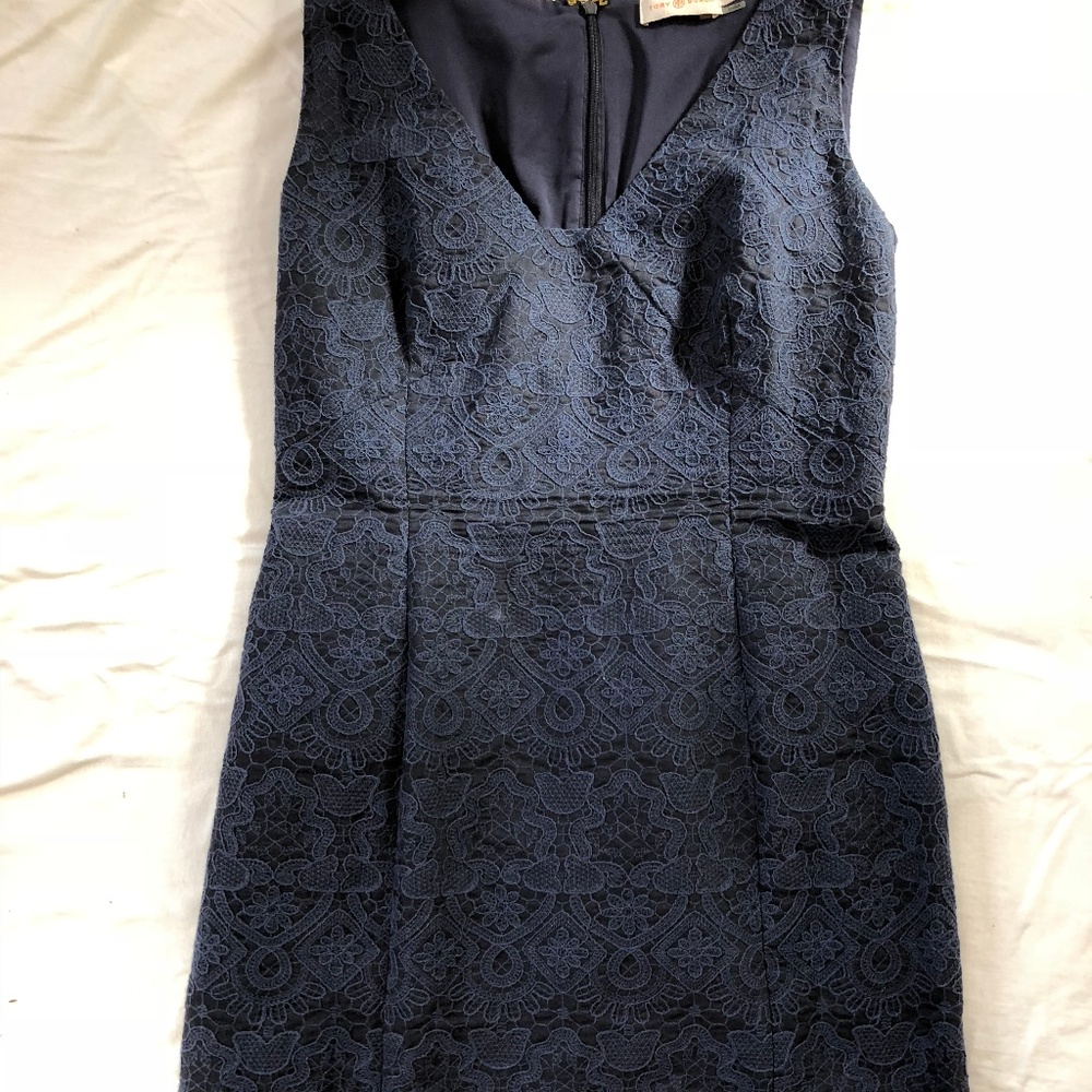 Tory Burch Navy Lace Dress